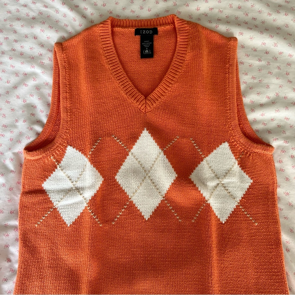 vintage IZOD argyle sweater vest🧡🧡